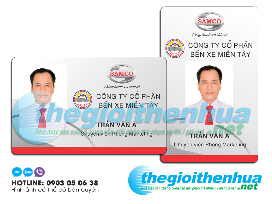 Thẻ nhân viên bến xe Miền Tây